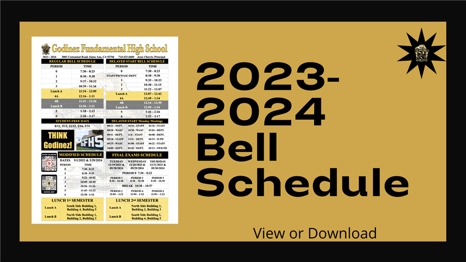 Bell Schedule 